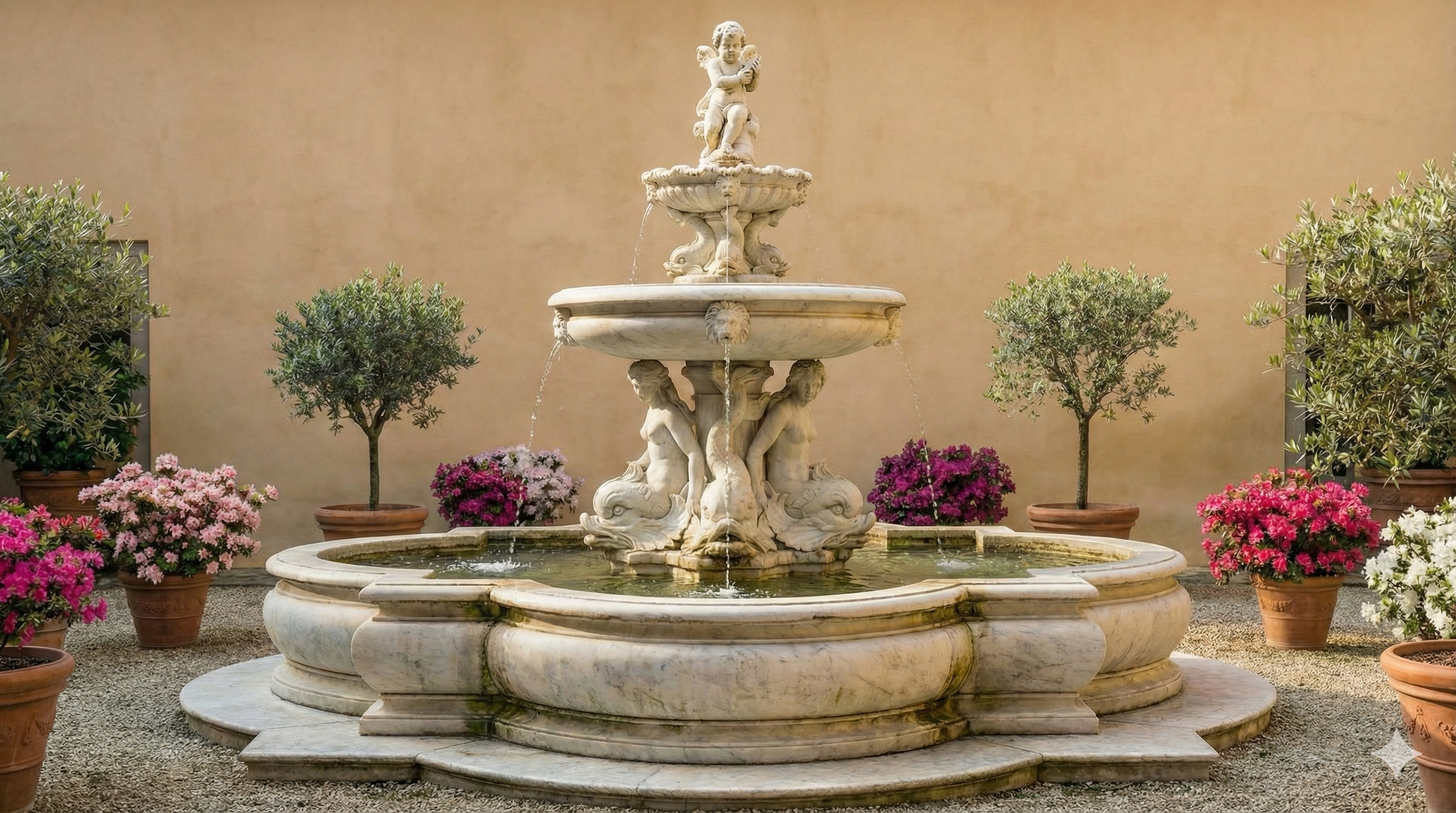 Intricate Inlay & Fountains