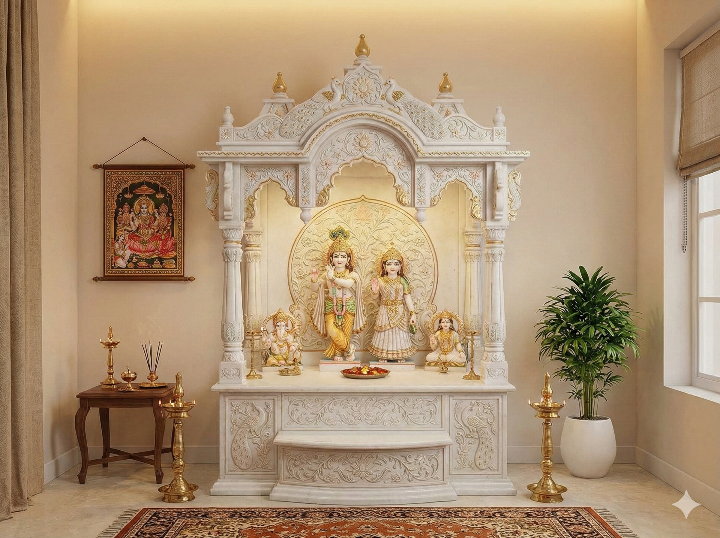 Custom Home Mandir